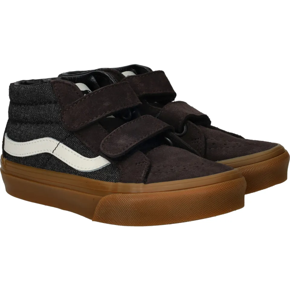 Vans SK8-Mid Reissue V hoge sneakers donkerbruin zwart, foto 3