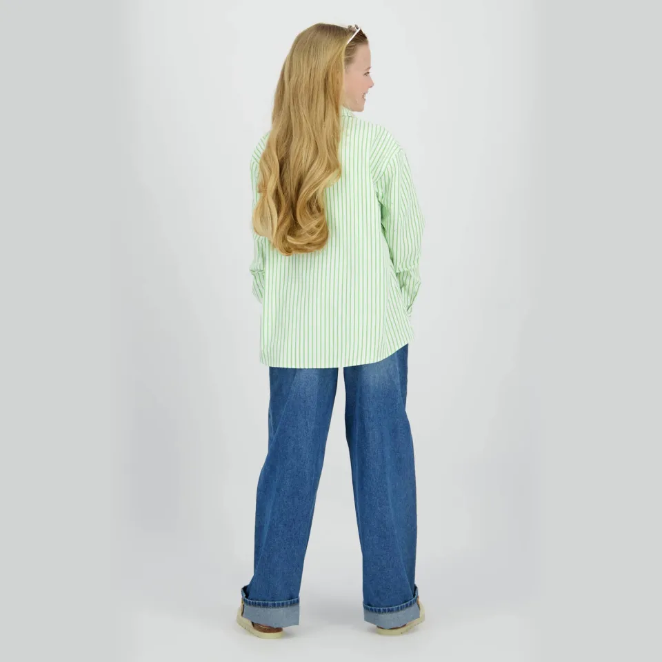 Raizzed gestreepte blouse groen, foto 6