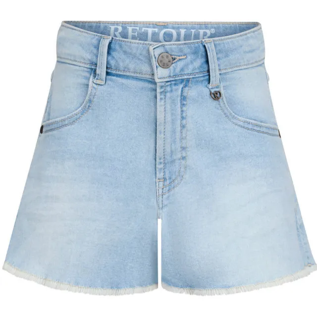 Retour Jeans denim short lichtblauw, foto 2
