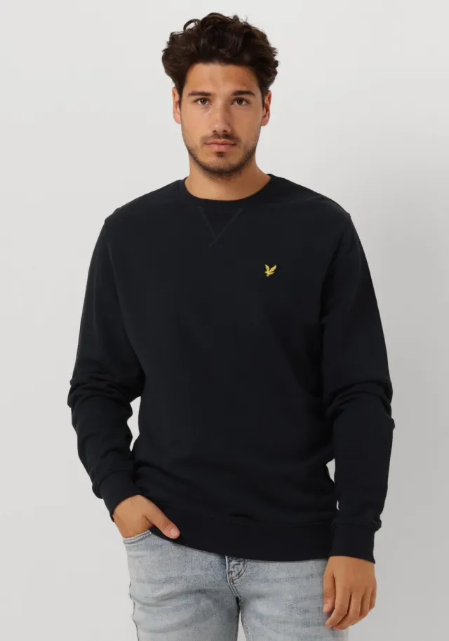 Lyle & Scott Heren Truien & Vesten Crew Neck Sweatshirt - Donkerblauw