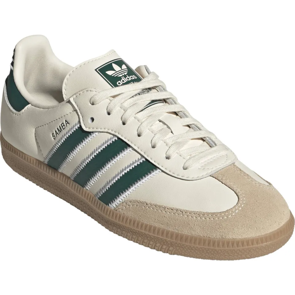 Adidas Originals Samba OG leren sneakers - ecru/groen, foto 3