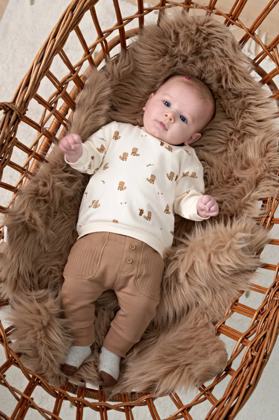 Feetje sweater Tiny Timber Tales - ecru, foto 4