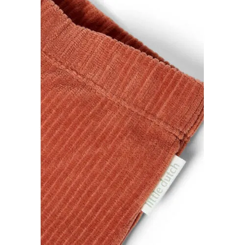 Little Dutch corduroy flared broek terra, foto 2