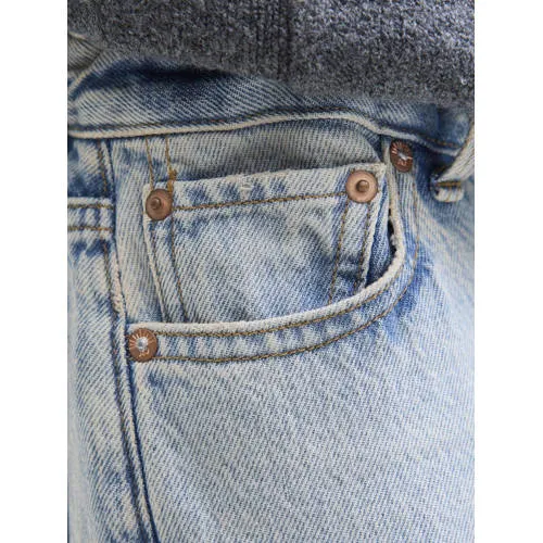 Jack & Jones JUNIOR high waist wide leg jeans light blue denim, foto 4