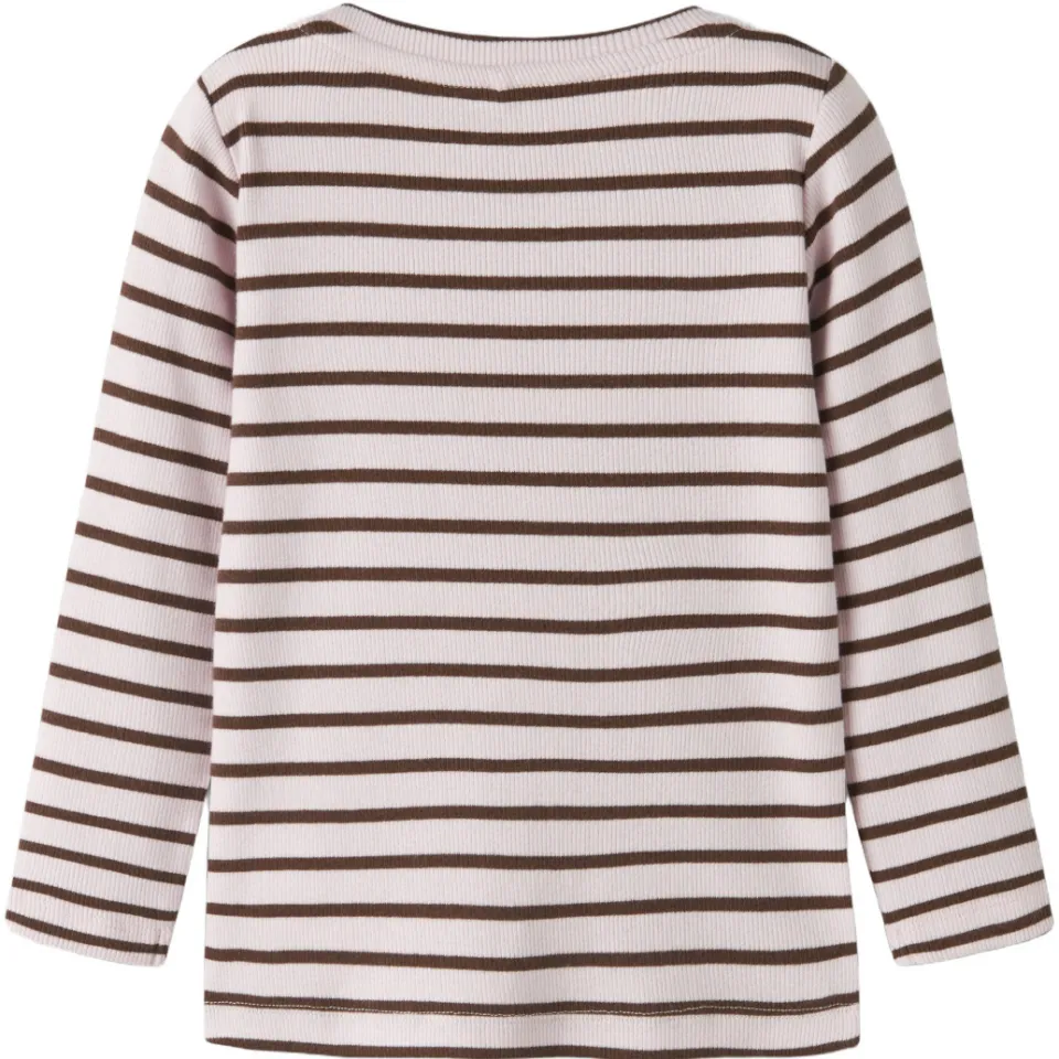 NAME IT MINI longsleeve gestreept roze/bruin, foto 2