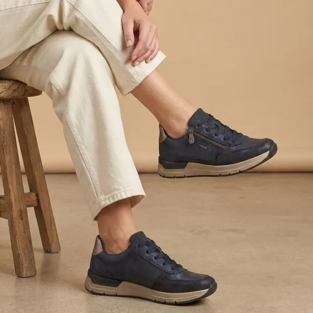 Rieker Rieker Sneakers blauw Leer