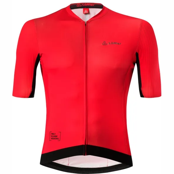Löffler Bike Jersey Full-Zip Curro Hotbond - Fietsshirt, rood