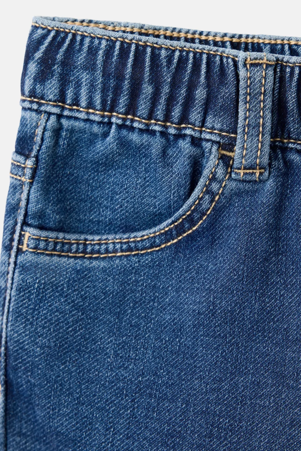 Mango Kids straight leg jeans - middelblauw medium blue denim, foto 2