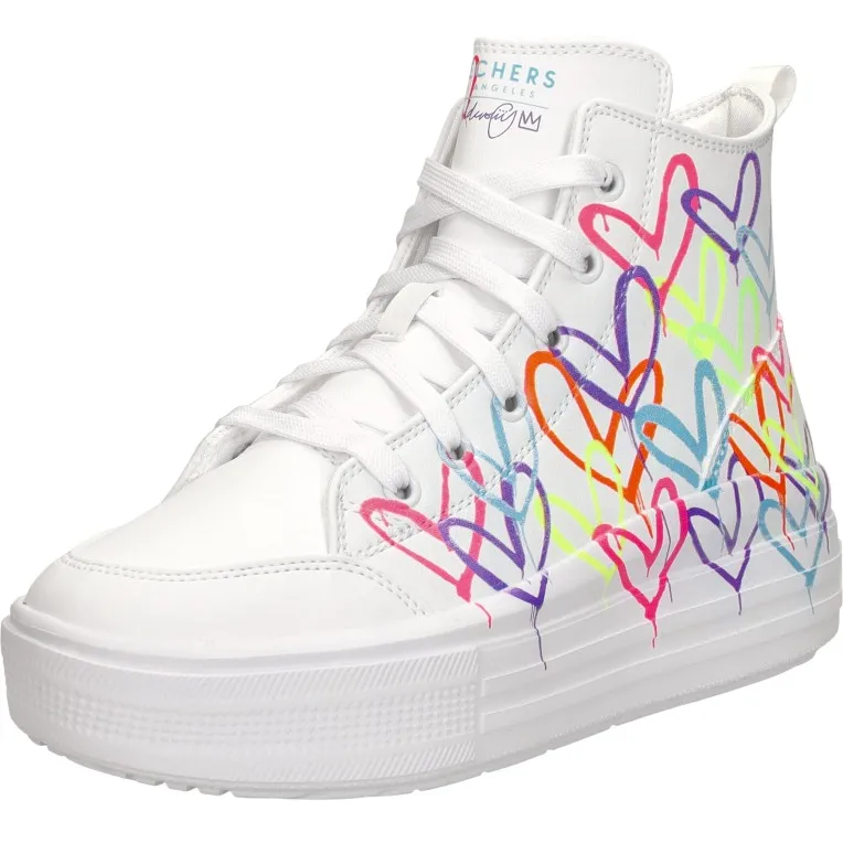 Skechers Hyperlift hoge sneakers wit, foto 3