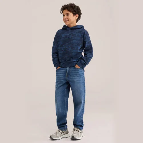 WE Fashion junior hoodie met print - blauw, foto 3