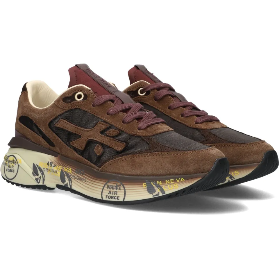 Premiata Moerund lage sneakers bruin, foto 4
