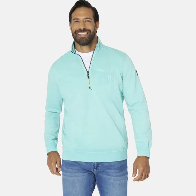 Jan Vanderstorm +FIT Collectie sweater Plus Size ANSBERT turquoise