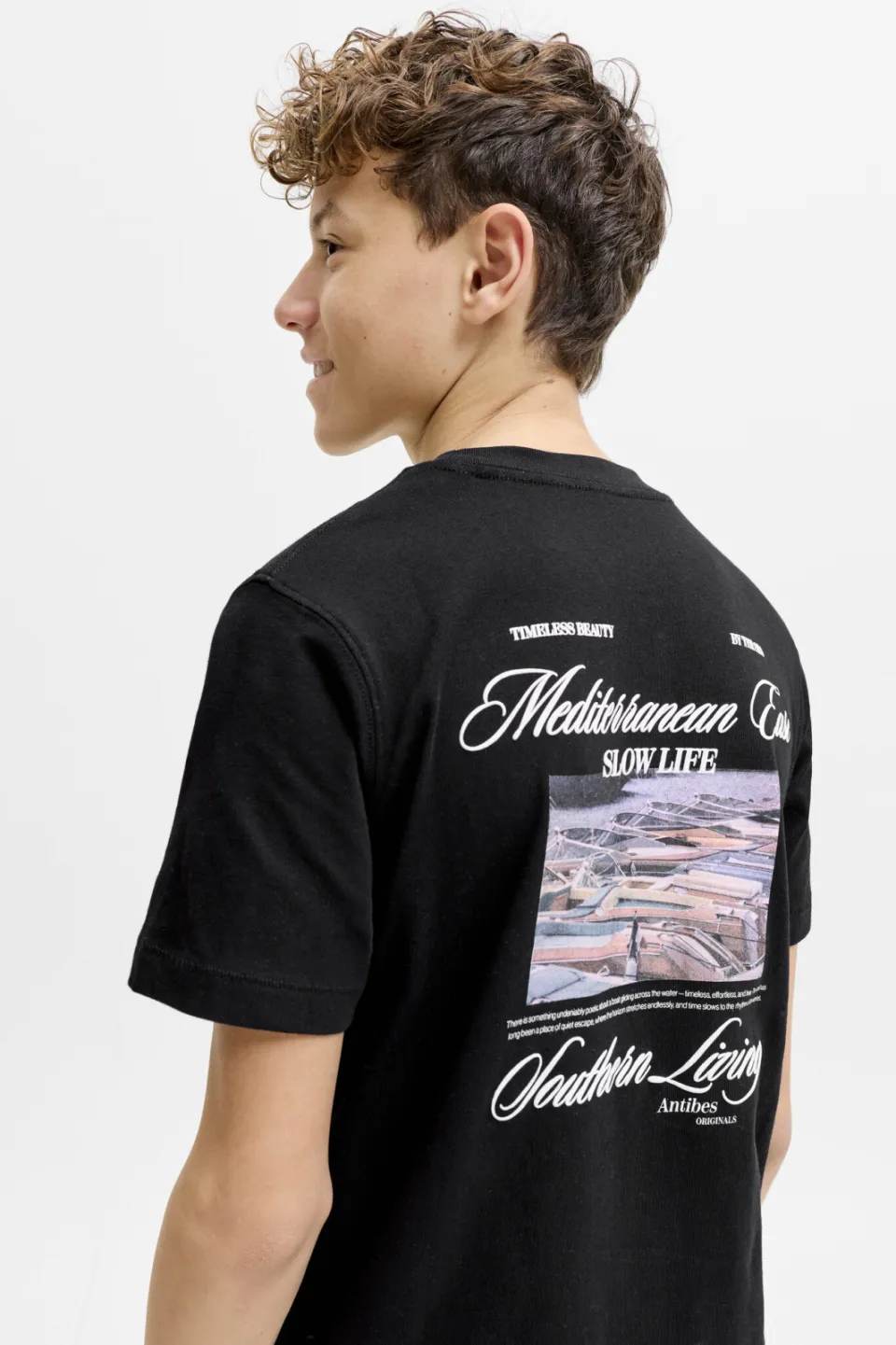 Jack & Jones t-shirt zwart met print, foto 5