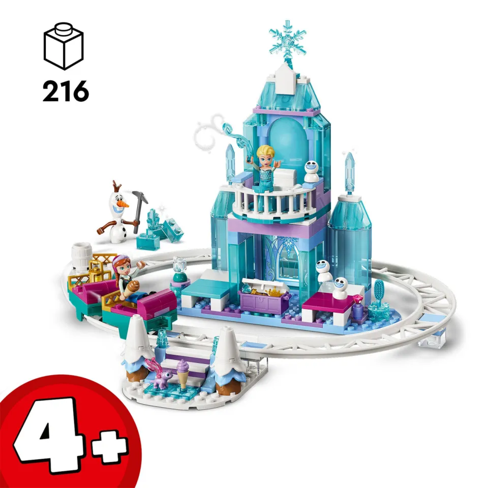 Lego Disney Elsa's IJskasteel en Sneeuwrit Set 43281, foto 4