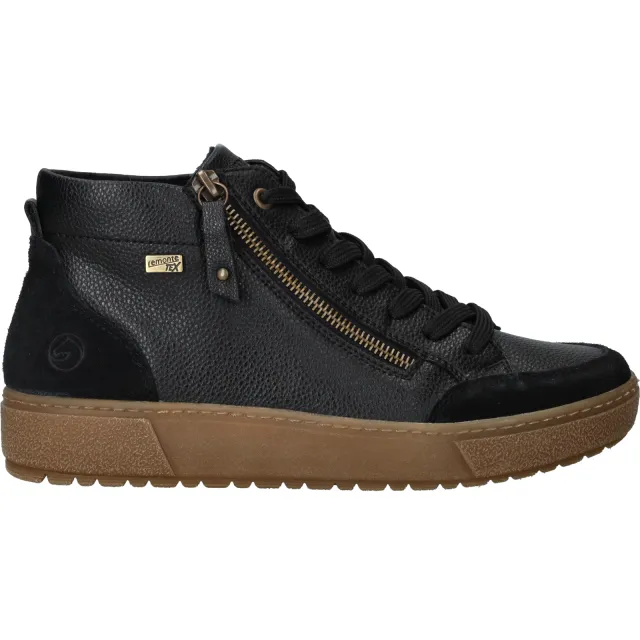 Remonte veterboots hoog zwart