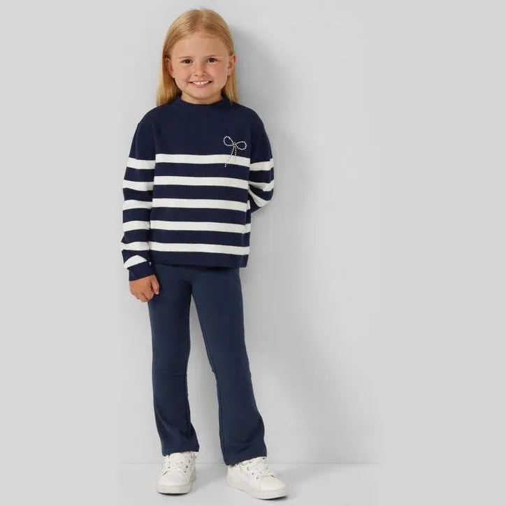s.Oliver flared broek donkerblauw