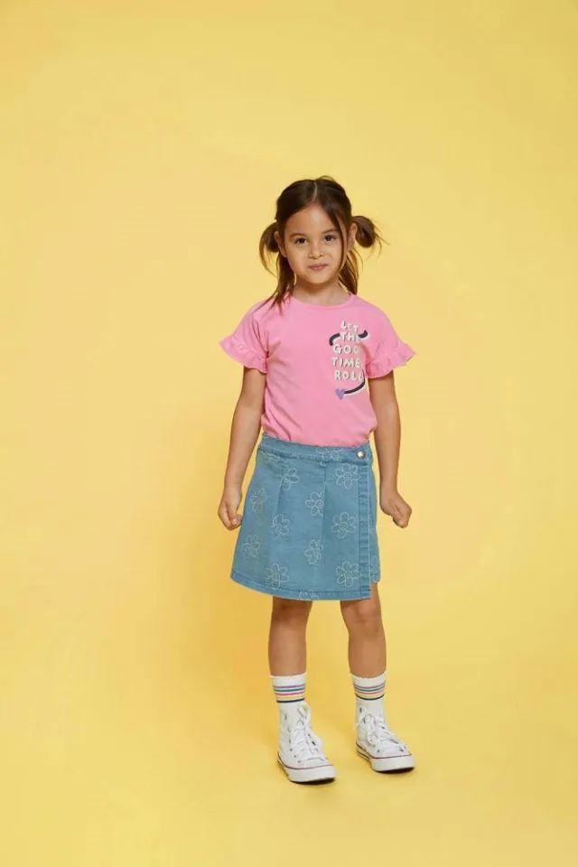 Jubel Rolling into Spring t-shirt roze