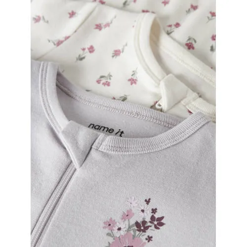 NAME IT BABY pyjama lila en ecru, foto 4