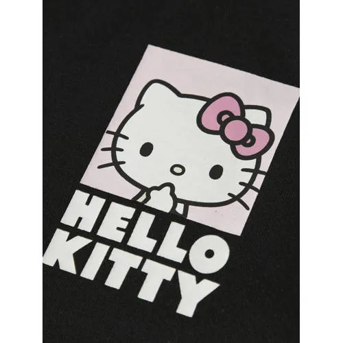 NAME IT KIDS Hello Kitty sweater met backprint - zwart Backprint, foto 3