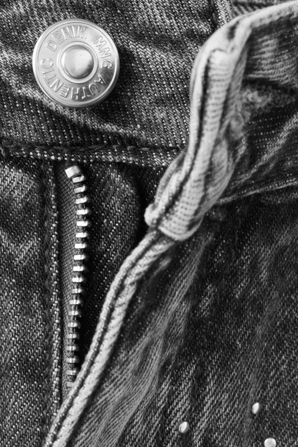 Mango TEEN wide leg jeans met studs - grey denim, foto 6