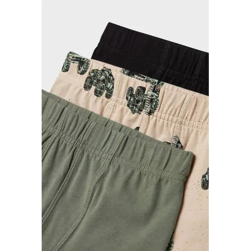 NAME IT MINI boxershorts met print beige/groen set van 3, foto 5