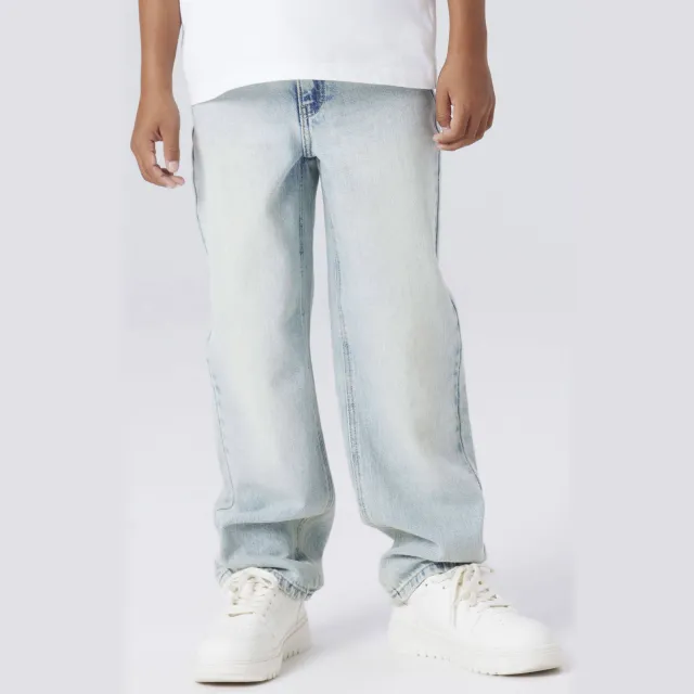 NAME IT KIDS loose fit jeans vintage light blue denim