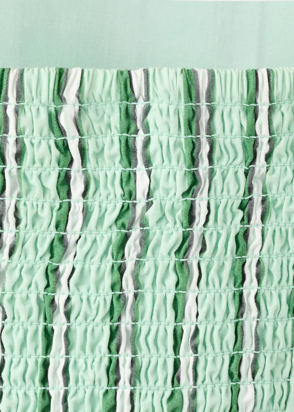 Mango Kids gestreepte top met ruches lichtgroen lichtgroen/groen/wit, foto 6