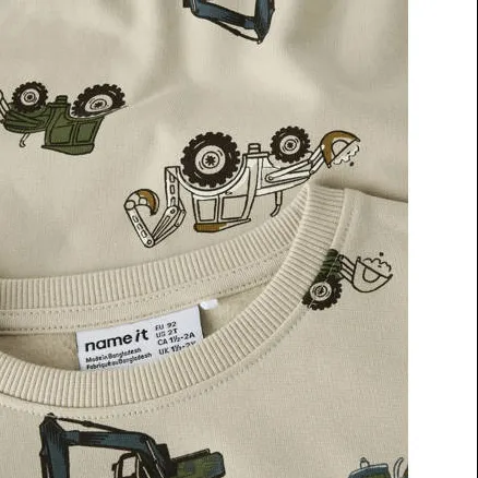 NAME IT MINI sweater met print - wit, foto 5