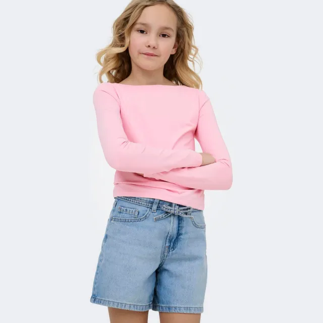 Only regular jeansshort lichtblauw light blue denim, foto 5