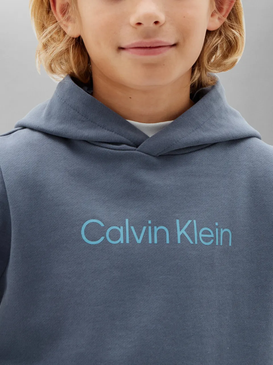 Calvin Klein hoodie met logo - blauw, foto 6