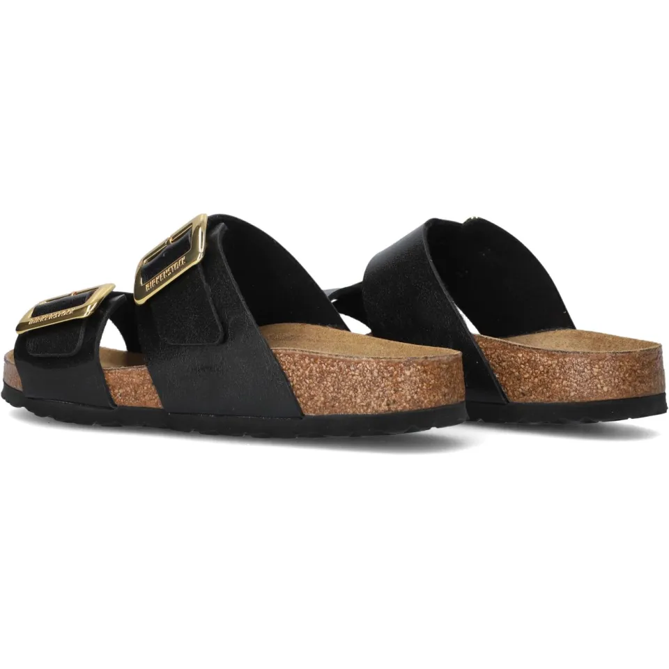 Birkenstock Sydney Cushion Buckle slippers zwart, foto 4