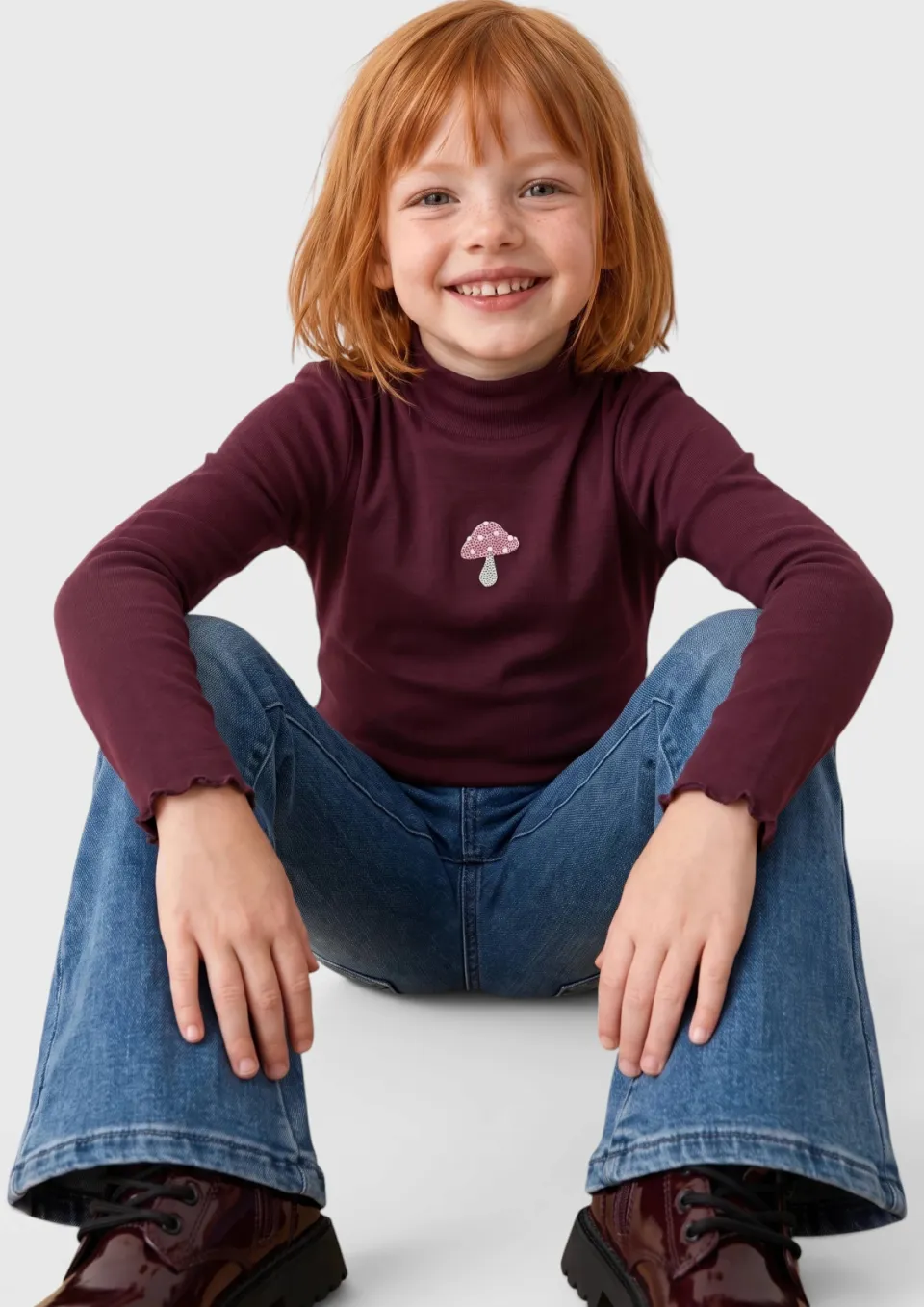 s.Oliver longsleeve met borduursel paars