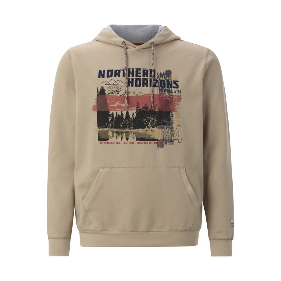 Jan Vanderstorm +FIT Collectie hoodie Plus Size OSKARVIK beige, foto 2