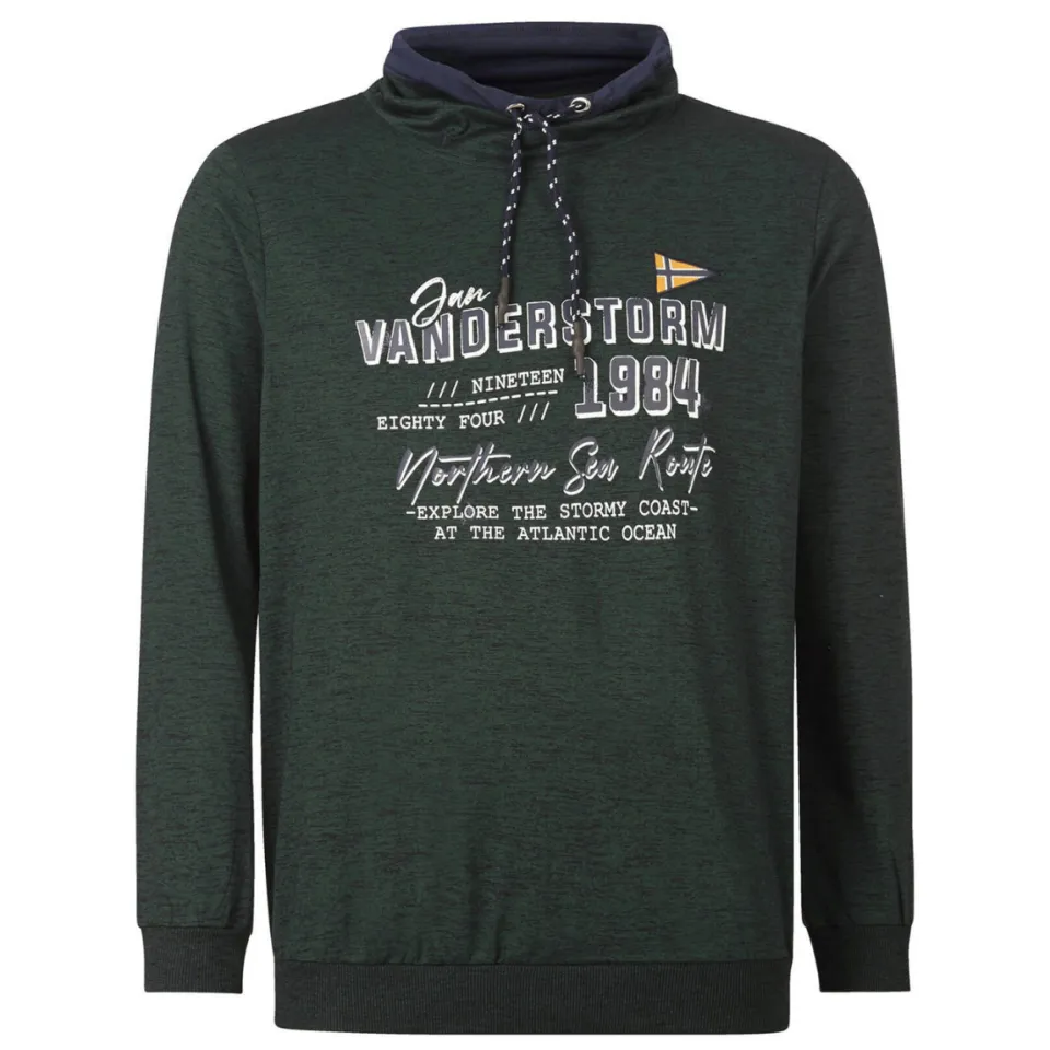 Jan Vanderstorm +FIT Collectie sweater SVERRE donkergroen, foto 2