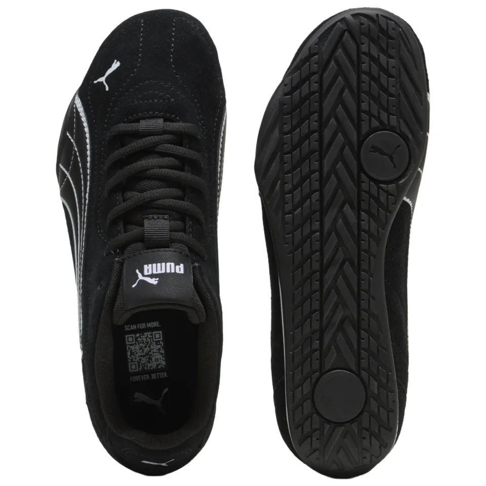 Puma Catch suède sneakers - zwart/wit, foto 4