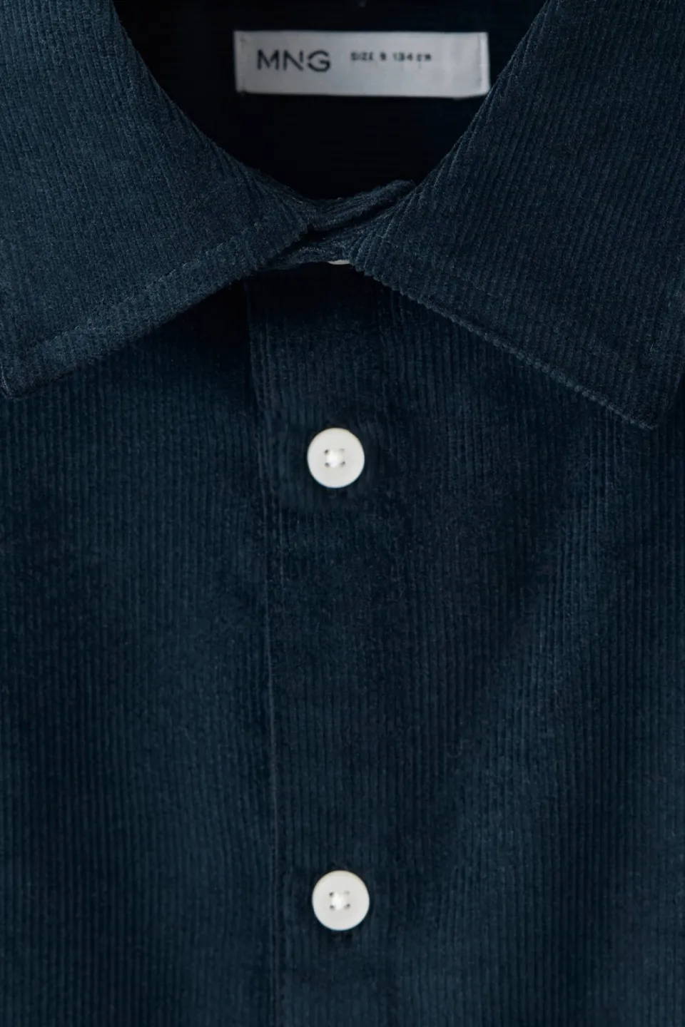 Mango Kids corduroy casual overhemd - marineblauw, foto 6
