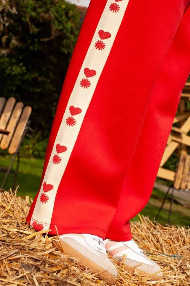 Jubel Salsa Sunset wide leg broek rood, foto 8
