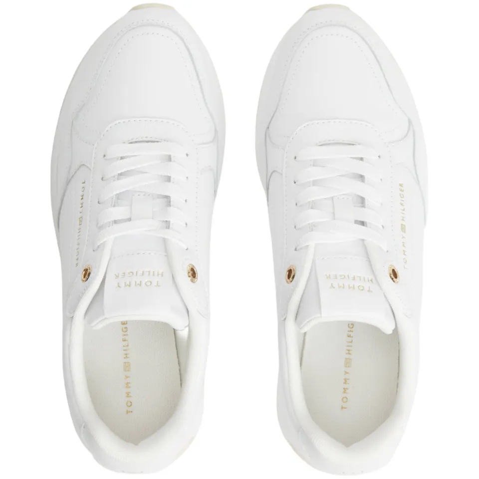 Tommy Hilfiger leren sneakers met logo - wit, foto 3