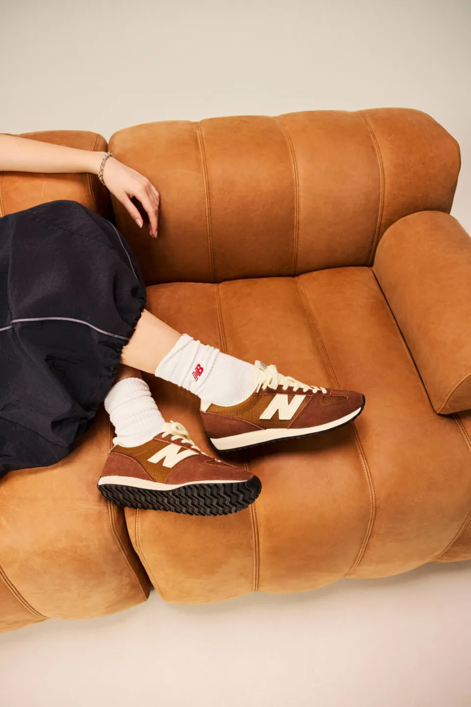 New Balance 471 sneakers - donkerbruin/ecru, foto 8