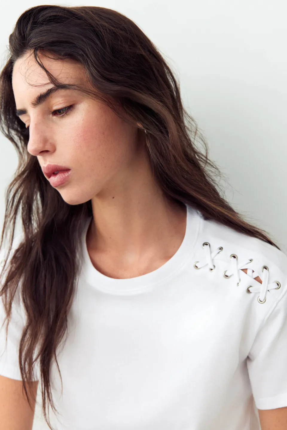 Mango Teen T-shirt wit, foto 5