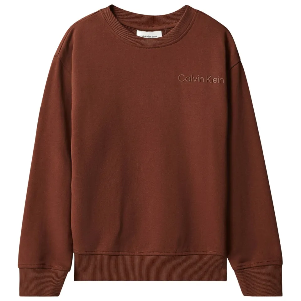 Calvin Klein sweater met backprint - bruin, foto 2