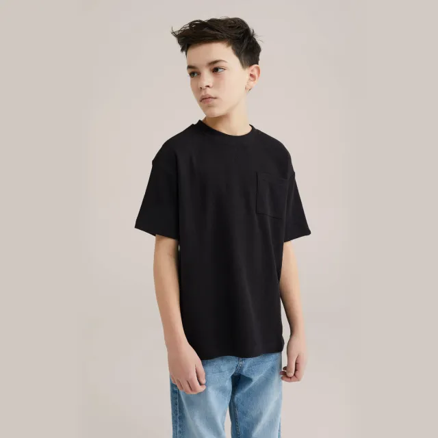 WE Fashion Blue Ridge T-shirt zwart Black Uni