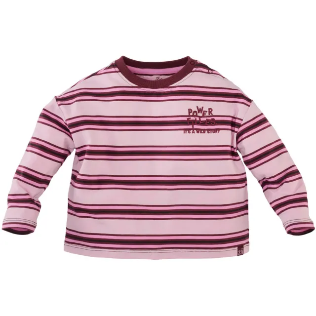 Z8 mini gestreepte longsleeve roze, foto 2