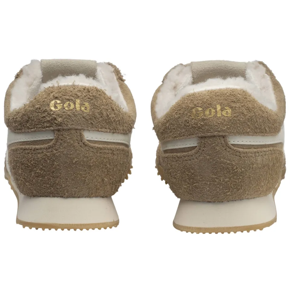 Gola Sprinter Summit leren sneakers - lichtbruin/wit, foto 3