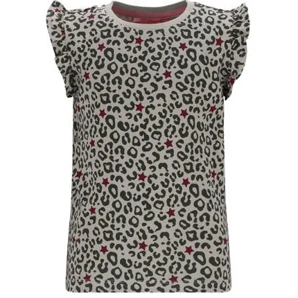 TYGO & vito jersey T-shirt met panterprint zand, foto 3