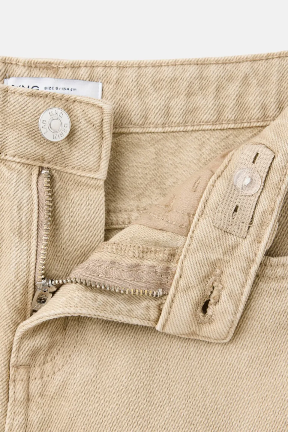 Mango Kids ballon barrel jeans - beige, foto 5