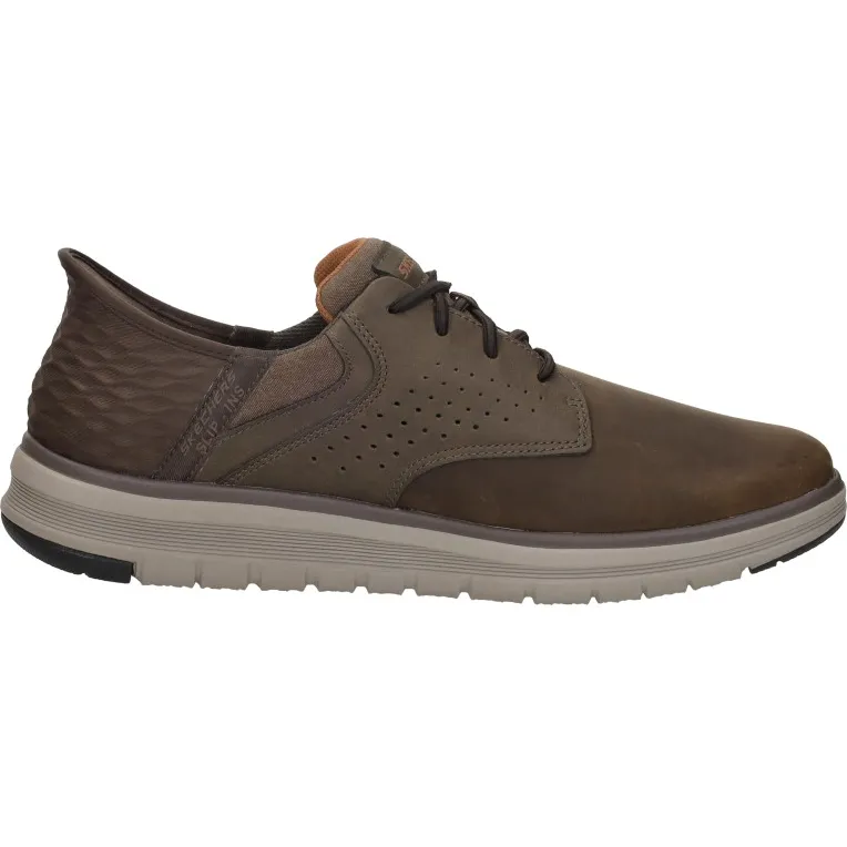 Skechers Slip-ins Orell Yates veterschoenen bruin
