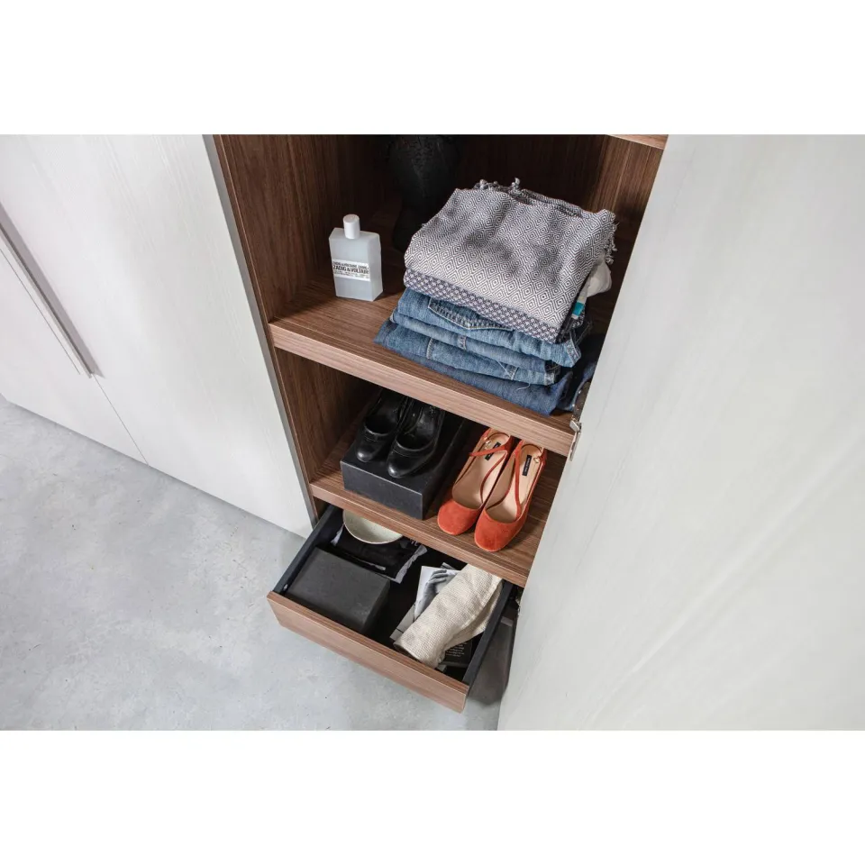 WOOOD Rens kledingkast 3-deurs pebble grey, foto 8
