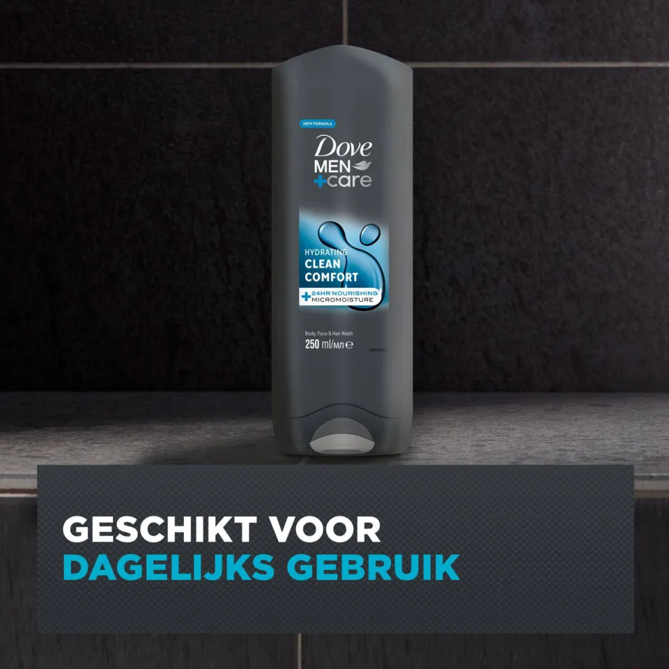 Dove Men+Care Clean Comfort 3-in-1 douchegel, foto 5