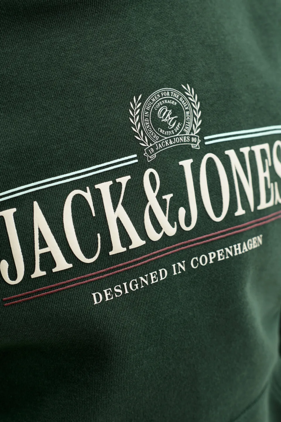 Jack & Jones JUNIOR hoodie met logo - donkergroen, foto 6